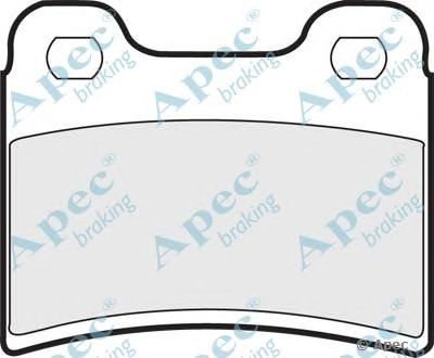 APEC BRAKING pad761 -  Комплект тормозных колодок, дисковый тормоз